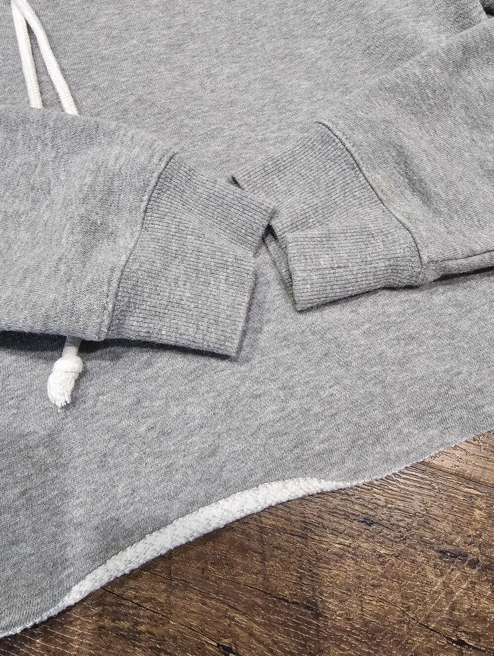 Wild Fable Women's Gray Cropped Hooded Sweatshirt - Picture 7 of 8